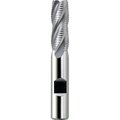 Melin Tool Co 1-1/8" Dia., 1-1/8" LOC, 3-3/8" OAL, 6 Flute Cobalt Single End Fine Roughing End Mill, Uncoated CFPS-2436